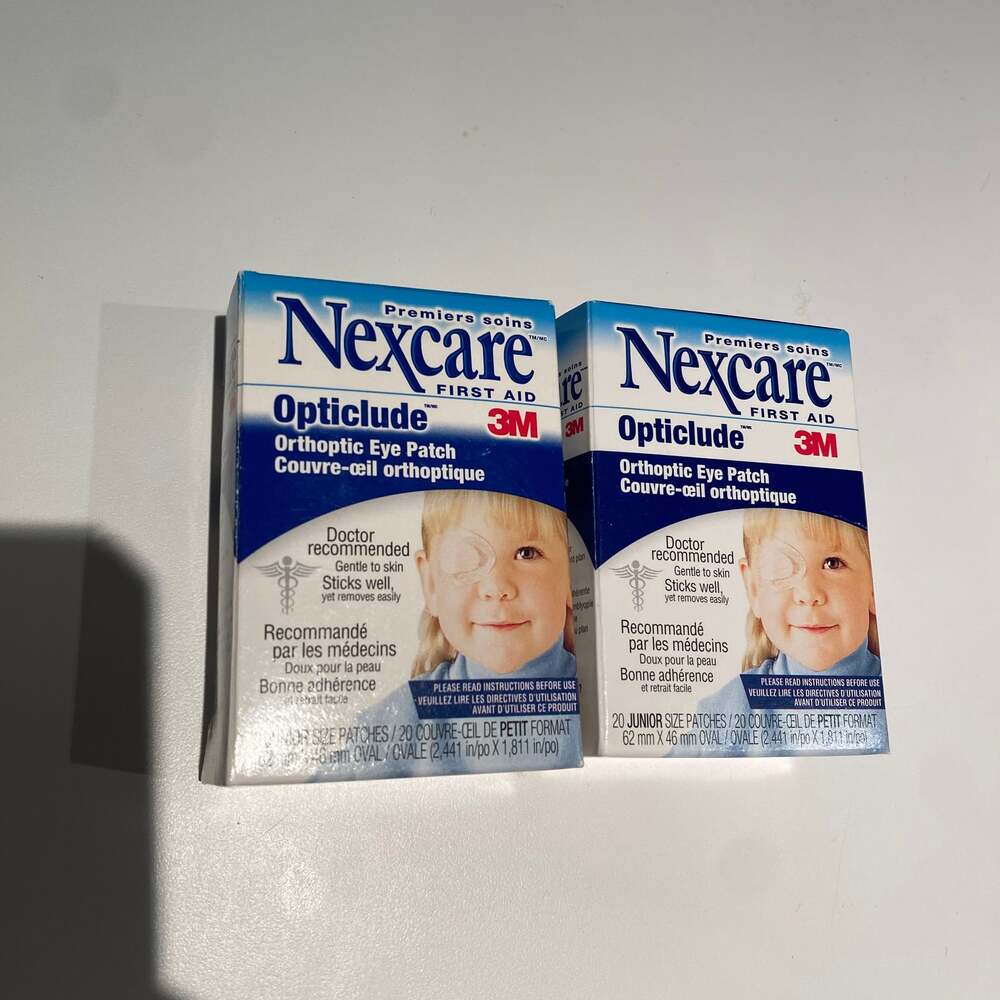 3M Nexcare Opticlude Orthoptic Eye Patches Junior Size, 20 Count Latex Free